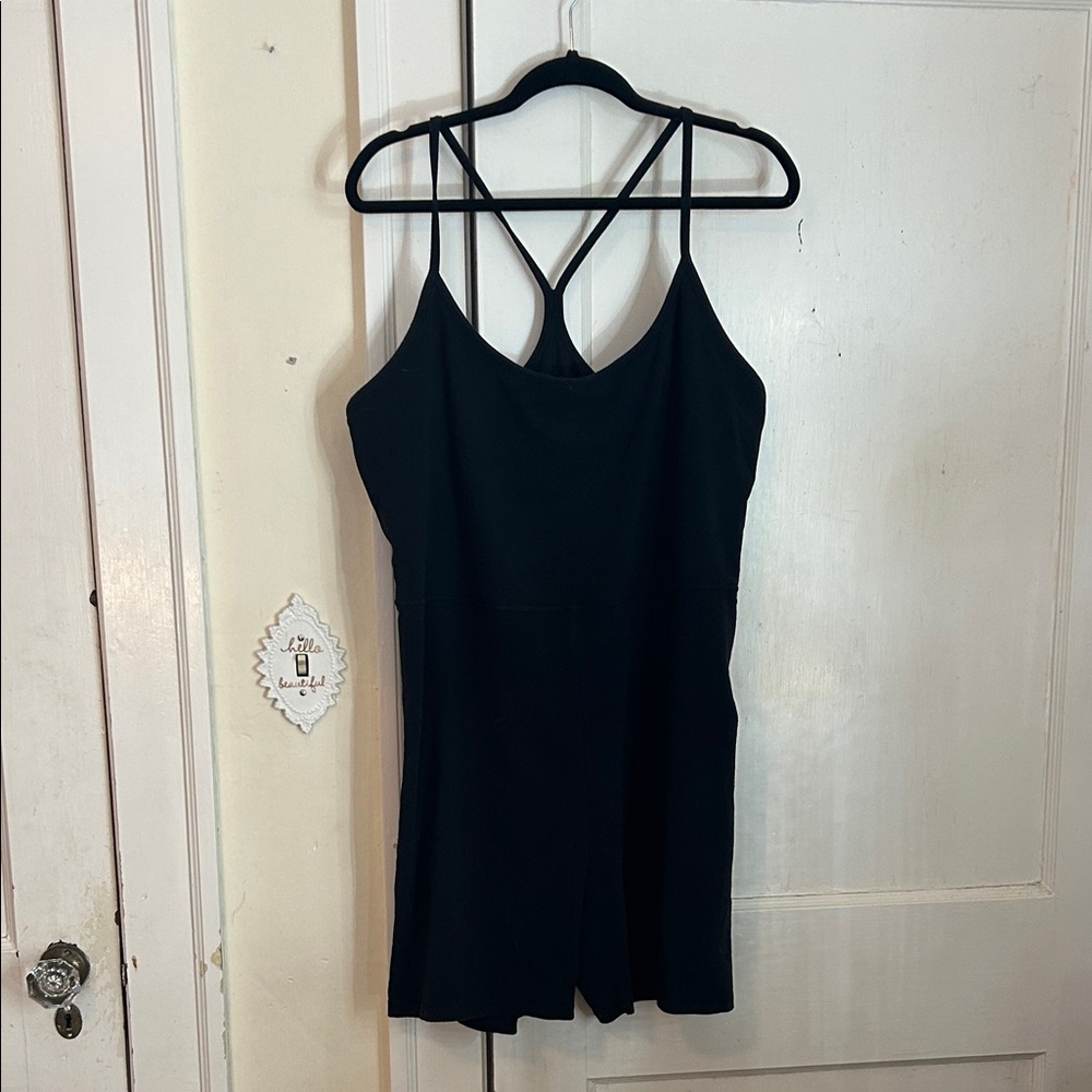 Black Activewear Romper